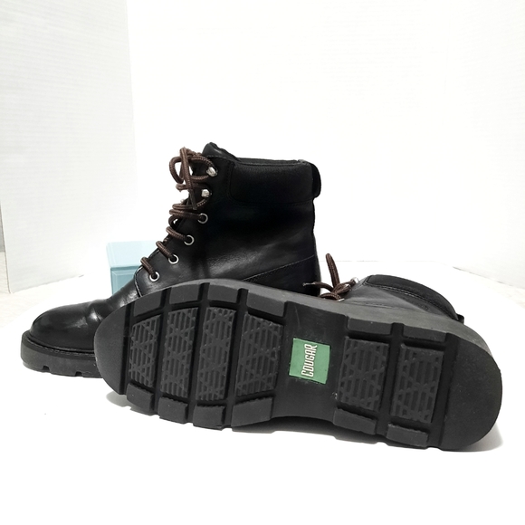 Cougar Waterproof Lace Up Combat wedge Boots Size 7 90s style - Picture 5 of 9